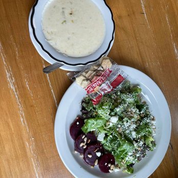 Pete’s Griddle - Soup & salad combo offered on our lunch specials menu - Beer Bar Near Me - Bethel, Maine