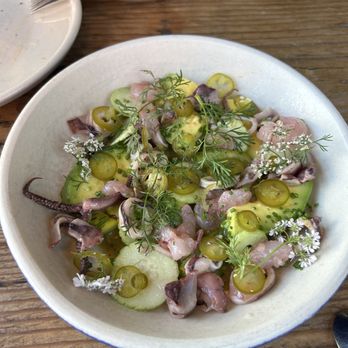 Rich Table - Monterey bay squid and Shrimp Coctel - New American Near Me - San Francisco, California