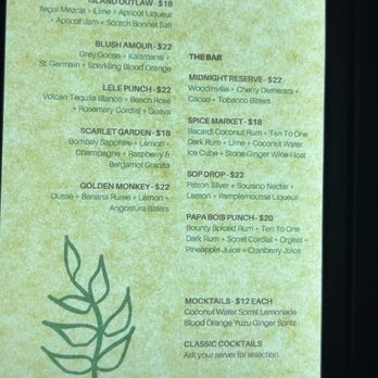 Lele - Cocktail menu - Caribbean Near Me - New York, New York Lele - Cocktail menu - Caribbean Near Me - New York, New York