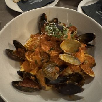 Black Sheep Brasserie - Linguine Seafood Pasta - $33 - New American Near Me - San Jose, California