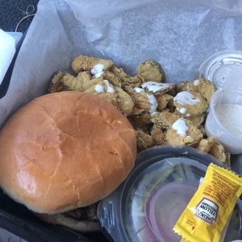 Grumps - Guacamole Hamburger + Fried Pickles - Burgers Near Me - Granbury, Texas Grumps - Guacamole Hamburger + Fried Pickles - Burgers Near Me - Granbury, Texas