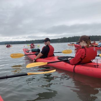 Maine State Sea Kayak - Oldest son Max and wife Natalie at the tiller. - Rafting/Kayaking Near Me - Bar Harbor, Maine