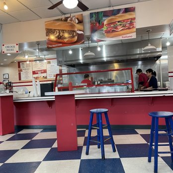Philly Corner - Order placing and pickup with grille behind - Cheesesteaks Near Me - Charlotte, North Carolina