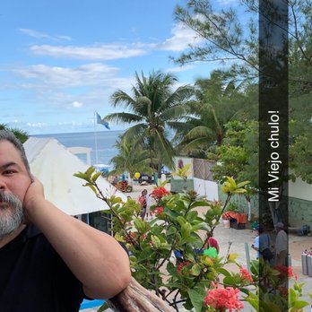 La Sirena - My partial ocean view. Relaxing with my hubby. - Wedding Planning Near Me - Puerto Morelos, ROO