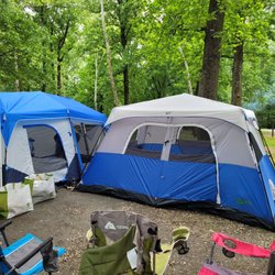 Elk Neck State Park - Enough space on the sites for two 8 person tents.