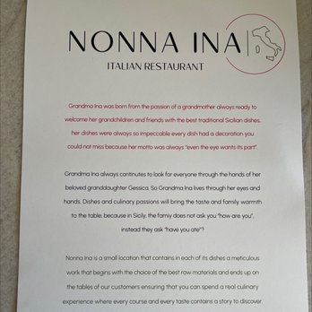 Nonna Ina - Restaurant Philosophy. - Italian Near Me - St. George, Utah Nonna Ina - Restaurant Philosophy. - Italian Near Me - St. George, Utah