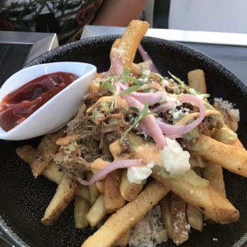 Spire 73 - Carnitas fries - Cocktail Bars Near Me - Los Angeles, California Spire 73 - Carnitas fries - Cocktail Bars Near Me - Los Angeles, California