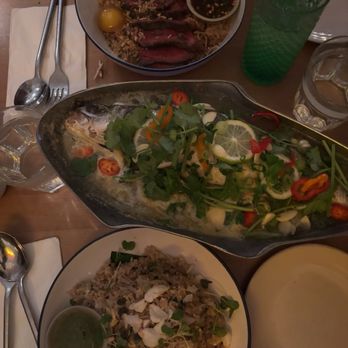LumLum - CRAB Fried Rice, STEAMED FISH WITH LIME AND HERBS, - Thai Near Me - New York, New York LumLum - CRAB Fried Rice, STEAMED FISH WITH LIME AND HERBS, - Thai Near Me - New York, New York
