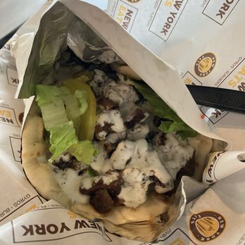 New York Eats - Gyro. You can only add 3 veggies for the regular price - Halal Near Me - Irving, Texas