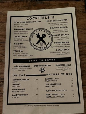 Menu photo 6 Two Schmucks Barcelona, B