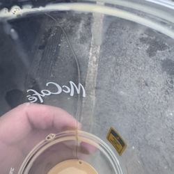 McDonald's - A hair that runs the entire height of the cup.