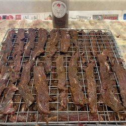 K4 Gourmet Beef - Beef jerky made with flank steak before the dehydration process......