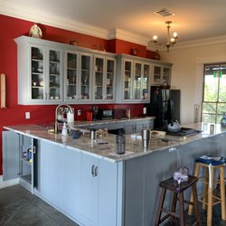 Freshly painted kitchen and cabinets