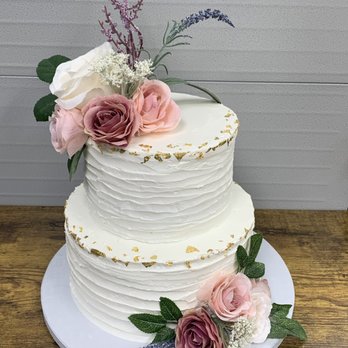 Café Sweets - Simple wedding cake - Desserts Near Me - Woodhaven, Michigan Café Sweets - Simple wedding cake - Desserts Near Me - Woodhaven, Michigan