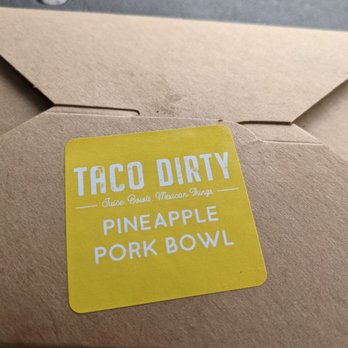 Taco Dirty - Great way of knowing what is in the to-go meal box. - Tacos Near Me - Tampa, Florida Taco Dirty - Great way of knowing what is in the to-go meal box. - Tacos Near Me - Tampa, Florida