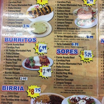 Tacos La Perla - Menu Feb 2017 - Mexican Near Me - Gardena, California Tacos La Perla - Menu Feb 2017 - Mexican Near Me - Gardena, California