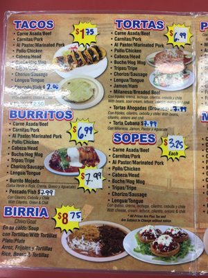 Menu photo 6 Tacos La Perla Gardena, CA