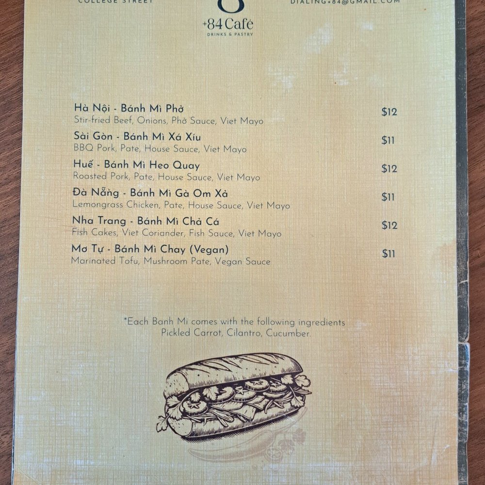 +84 Cafe - Menu - Banh Mi (July 2025) - Vietnamese Near Me - Toronto, Ontario +84 Cafe - Menu - Banh Mi (July 2025) - Vietnamese Near Me - Toronto, Ontario