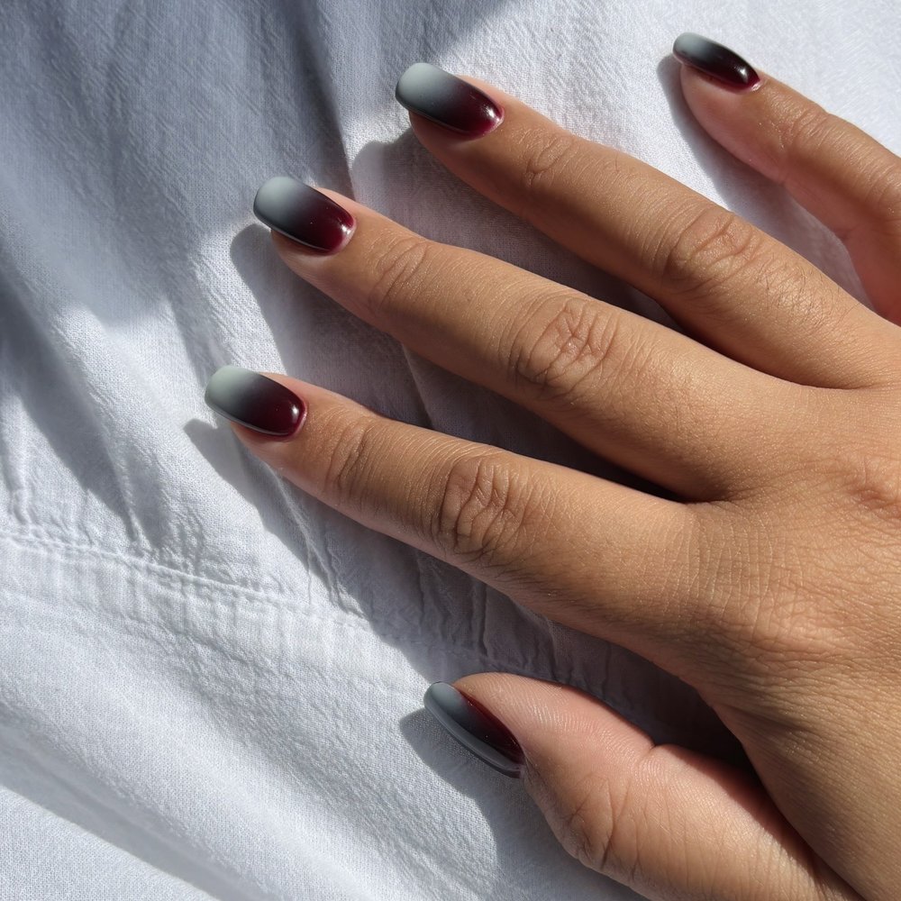 Biogel with ombre and square tips Biogel with ombre and square tips