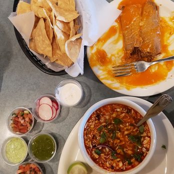 Don Quixote's Mexican Grill - Pozole soup, chicken taco, chicken tamale, chios and some items from the salsa bar. - Mexican Near Me - Sacramento, California Don Quixote's Mexican Grill - Pozole soup, chicken taco, chicken tamale, chios and some items from the salsa bar. - Mexican Near Me - Sacramento, California