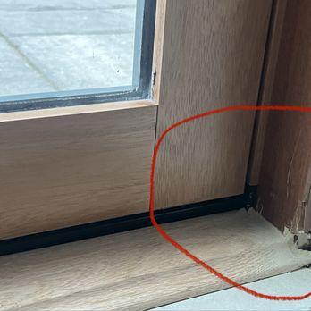 Marvin Windows & Doors - Frame damage on the "new" product installed today! Does this look worth nearly $18,000?????? - Windows Installation Near Me - Warroad, Minnesota