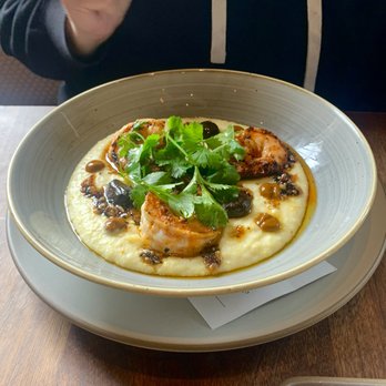 Aziza - Grilled Prawns with Polenta - Moroccan Near Me - San Francisco, California Aziza - Grilled Prawns with Polenta - Moroccan Near Me - San Francisco, California