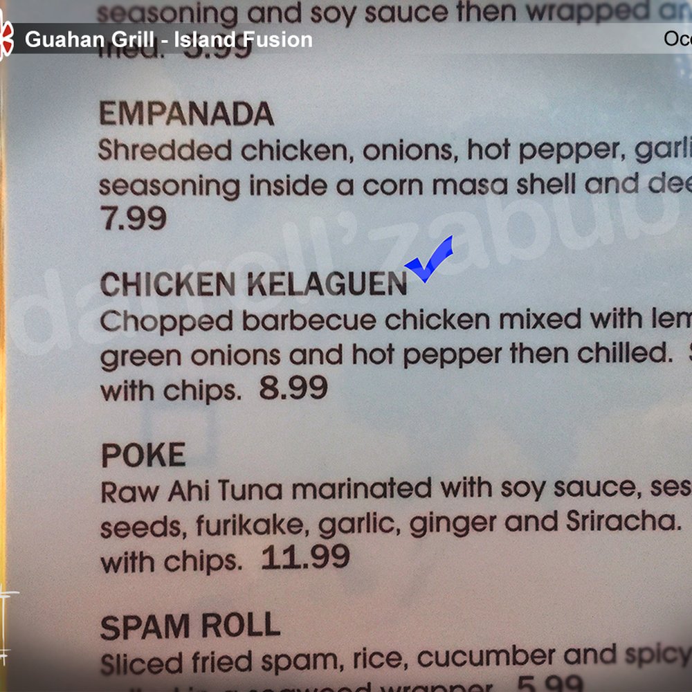 Guahan Grill - Menu - Barbeque Near Me - Oceanside, California Guahan Grill - Menu - Barbeque Near Me - Oceanside, California