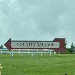 Mom Wilson's Country Sausage - Huge Sign - there are a lot of little signs too so you won't miss this place!