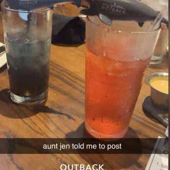 Outback Steakhouse - Shark drinks. We ordered because of TikTok!!! - Steakhouses Near Me - Indianapolis, Indiana