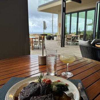 Hualani's - Ribeye with mashed potatoes, bok choy, and tomatoes. - Hawaiian Near Me - Lihue, Hawaii Hualani's - Ribeye with mashed potatoes, bok choy, and tomatoes. - Hawaiian Near Me - Lihue, Hawaii
