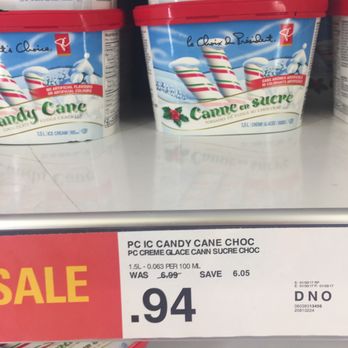 Loblaws - the price of a tub of candy cane ice cream - Grocery Near Me - Ottawa, Ontario
