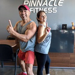 Pinnacle Fitness - Sergio and Jhacky working hard.