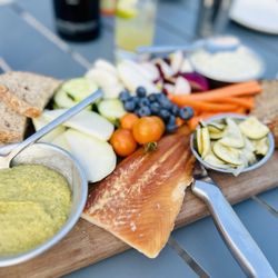 Farm Club - Charcuterie board with added smoked whitefish