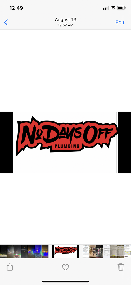 Slide of No Days Off Plumbing