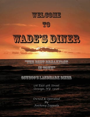 Menu photo 8 Wade's Diner Oswego, NY