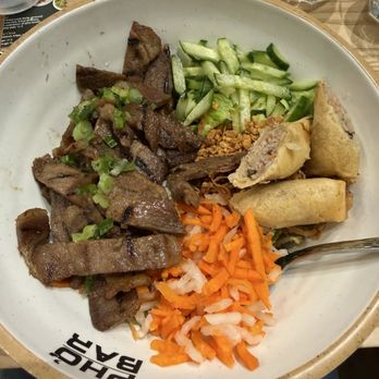 Pho Bar Vietnamese Kitchen - GRILLED PORK NOODLES BOWL l Bun Thit Nuong Cha Gio - Vietnamese Near Me - Davie, Florida Pho Bar Vietnamese Kitchen - GRILLED PORK NOODLES BOWL l Bun Thit Nuong Cha Gio - Vietnamese Near Me - Davie, Florida