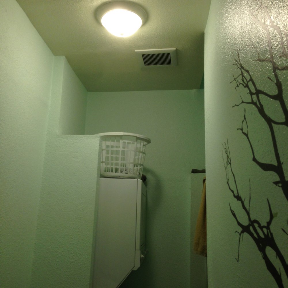 Lights Out - Broken industrial fan vented straight up replaced with proper quieter bathroom fan with angled vent pipe. No more drafts! - Lighting Fixtures & Equipment Near Me - San Francisco, California Lights Out - Broken industrial fan vented straight up replaced with proper quieter bathroom fan with angled vent pipe. No more drafts! - Lighting Fixtures & Equipment Near Me - San Francisco, California