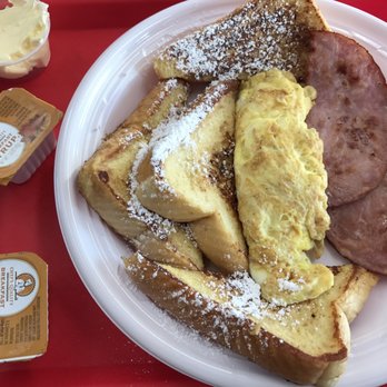 Ferro's - French toast breakfast with ham and scrambled eggs, only $5.99! - Breakfast & Brunch Near Me - Chicago, Illinois