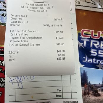 The Red Caboose Cafe - Prices - Cafes Near Me - Clovis, California