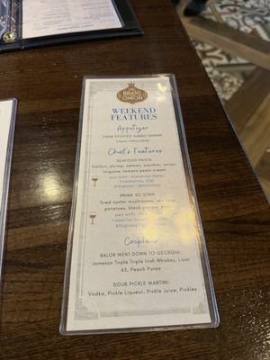 Menu photo 2 The Brass Onion Overland Park, KS