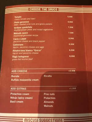 Menu photo 6 miscusi | pasta fresca - Milano Centrale Milan, MI Menu photo 6 miscusi | pasta fresca - Milano Centrale Milan, MI