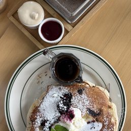 Blackberry Goat Cheese Pancakes Blackberry Goat Cheese Pancakes