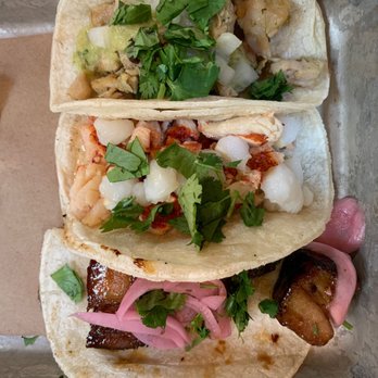 Bartaco - Orlando - Glazed pork belly , #bartacosecret lobster taco, Spiced chicken verde - Tacos Near Me - Orlando, Florida