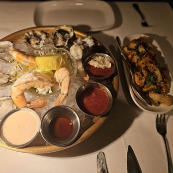 Chops & Lobster Bar - Thai Chili Rhode Island Calamari Jumbo Florida Shrimp Cocktail  Daily Oysters- East & West Coast - Seafood Near Me - Atlanta, Georgia