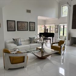 El Dorado Furniture - Coconut Creek Boulevard - Our new sofa and accent chairs