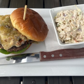Burgerhaus - The Salamanca (5 stars) with coleslaw (4 stars) - American Near Me - Valparaiso, Indiana