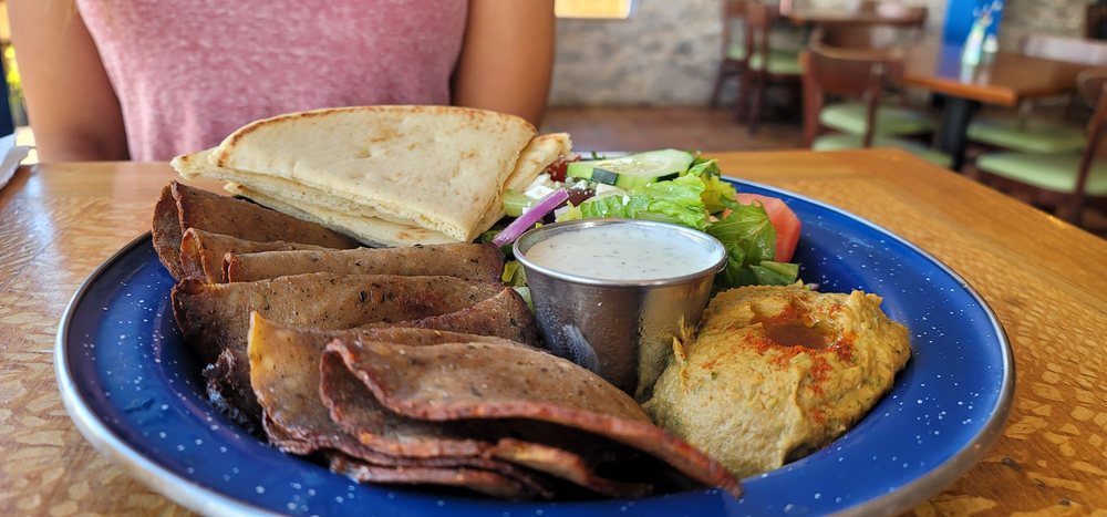Food from Yamas Greek Rotisserie