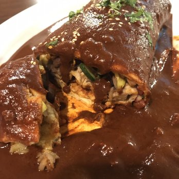 El Cantaro - Inside of the tofu veggie burrito using a corn tortilla (gluten-Free). Wet style is a must! - Mexican Near Me - Monterey, California