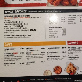 Bonchon Convoy - Menu - Chicken Wings Near Me - San Diego, California Bonchon Convoy - Menu - Chicken Wings Near Me - San Diego, California