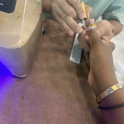 This is me redoing my thumb in SC.